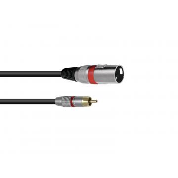 Adaptercable RCA/XLR(M) - 0.9m, red