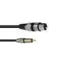 Cablu adaptor XLR (F) / RCA (M) - 0.2 m, black