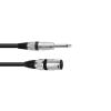 Cablu adaptor XLR (M) / Jack mono 6.3 mm - 0.9 m, negru