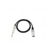 Cablu adaptor XLR (M) / Jack mono 6.3 mm - 0.9 m, negru