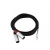 Cablu adaptor Jack stereo 3.5 mm / 2 x XLR (M) - 1.5 m, negru