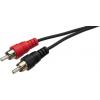 Cablu AC-122, 2xRCA / 2xRCA - 1.8 m, negru