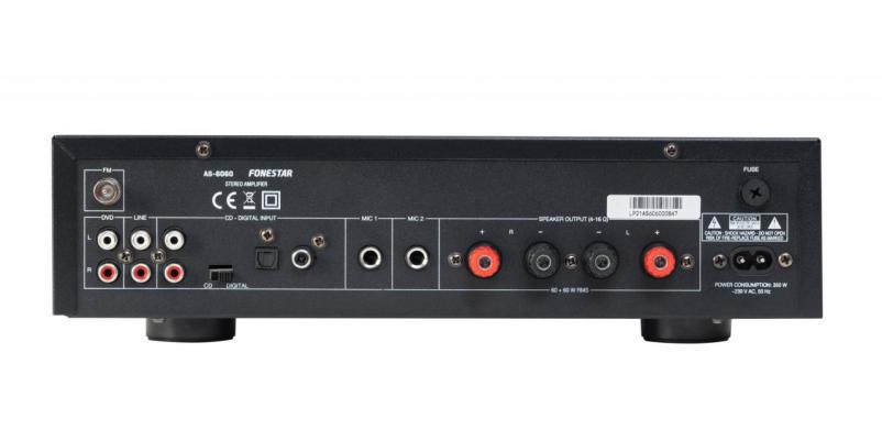 AS-6060  Amplificator stereo cu Bluetooth/USB/FM