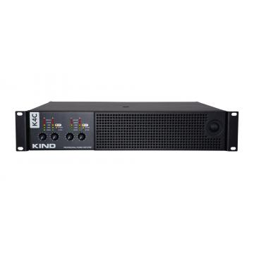 KIND AUDI K4C AMPLIFIER - 4-channel amplifier, 1500/2, 1250/4, 750/8, 1200/Hi-Z 100V