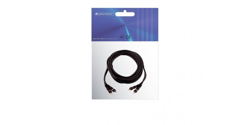 Cablu RCA OMNITRONIC 2x2 3m