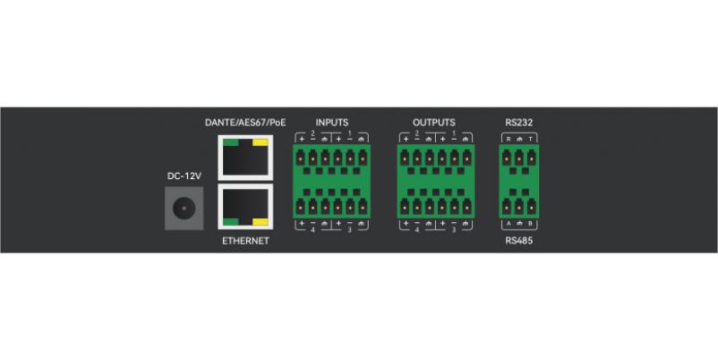 DA-0404D Procesor audio digital 4/4 /Dante