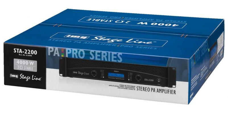 STA-2200, professional stereo PA amplifier