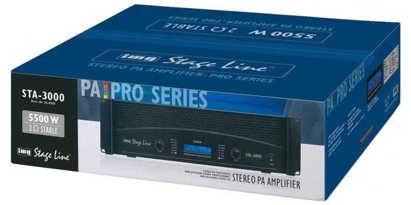 STA-3000, professional stereo PA amplifier