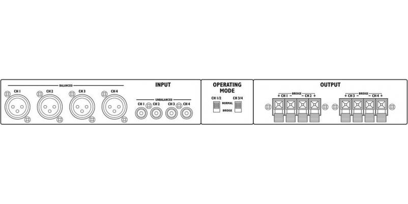 STA-450D, 4-channel digital amplifier