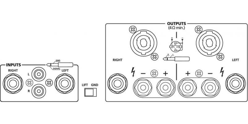 STA-500, stereo PA amplifier