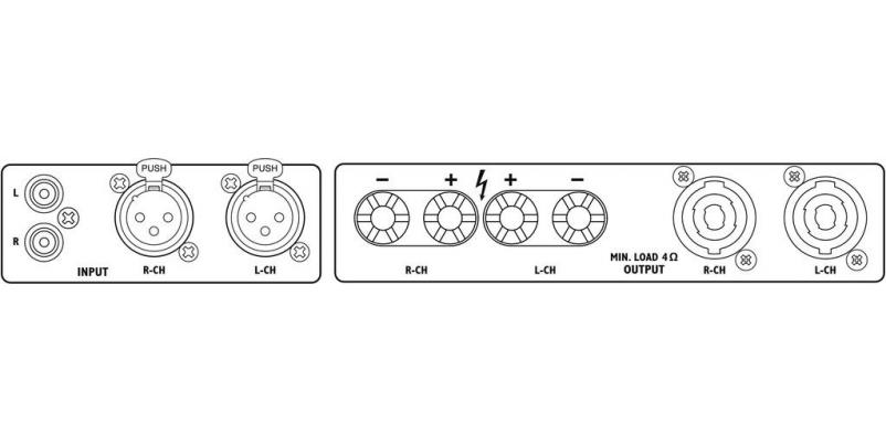 STA-800D, digital stereo PA amplifier