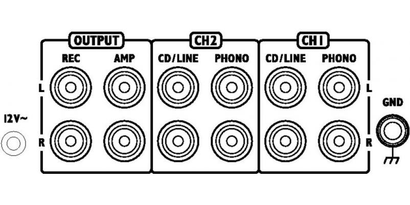 MPX-1/BK, stereo DJ mixer