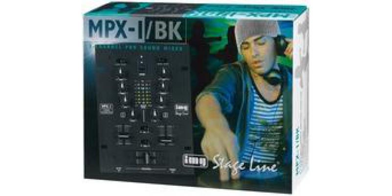 MPX-1/BK, stereo DJ mixer