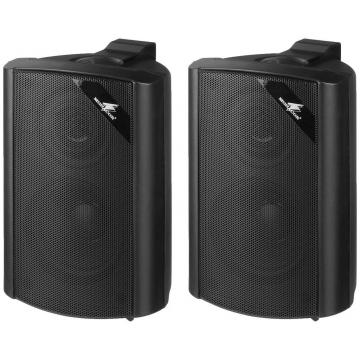 Monacor MKS-34/SW Passive Speakers Pair - 30 W RMS / 4 Ω / black