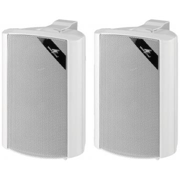 Monacor MKS-34/WS Passive Speakers Pair - 30 W RMS / 4 Ω / white