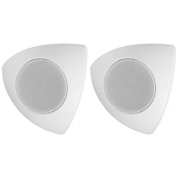 Monacor MKS-48/WS Passive Speakers Pair - 15 W RMS / 8 Ω / white
