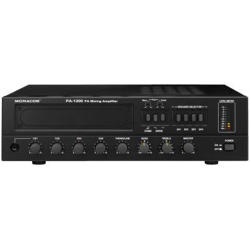Monacor PA-1200, 4-zone mono PA mixing amplifier