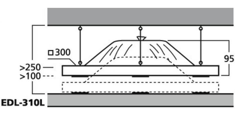 EDL-310L, super dispersion PA ceiling speaker