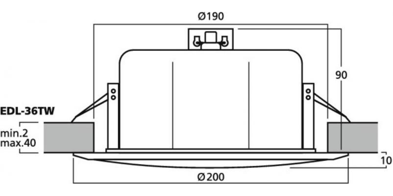 EDL-36TW, PA ceiling speaker