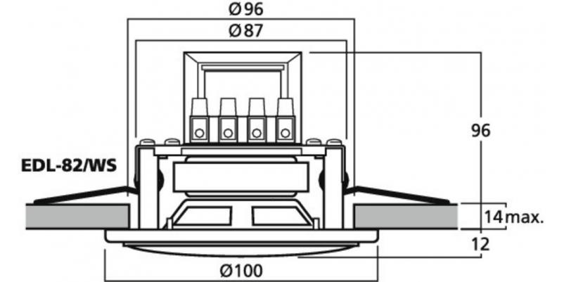 EDL-82/WS, PA ceiling speaker