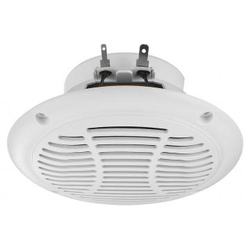 Monacor SPE-110P/WS - white, weatherproof flush-mount speaker, heat-resistant up to 120°C