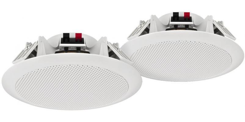 SPE-264/WS, weatherproof pair of PA ceiling speakers, heat-resistant up to 100 Â°C