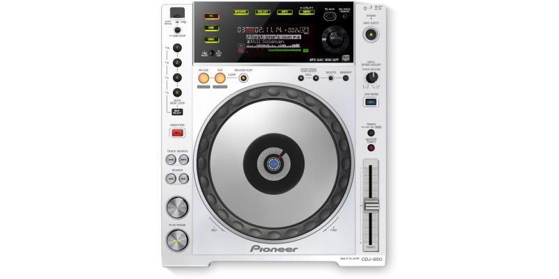 CD Player Pioneer CDJ-850-W - DJ deck digital, rekordbox support, alb