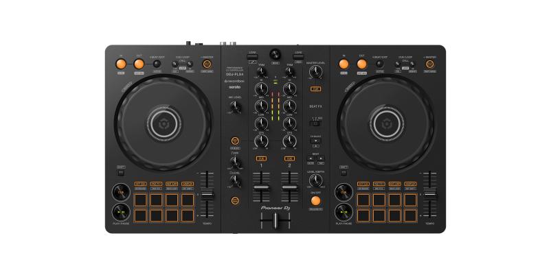 Controller DJ Pioneer DDJ-FLX4  - Controler cu 2 canale pentru DJ, pentru mai multe aplicaÈ›ii pentru DJ (negru)