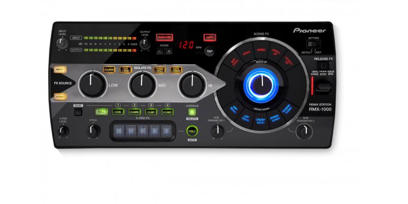 StaÈ›ie de remix 3-in-1 Pioneer RMX-1000 - negru, cu software de editare È™i VST / AU plug-ins