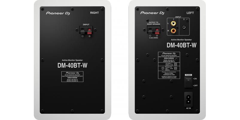 DM-40BT-W Sistem de monitor de desktop de 4â€ cu funcÈ›ionalitate BluetoothÂ® (alb)